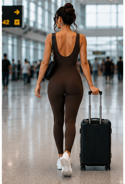 Sleeveless Sexy Backless Rompers One Piece Scrunch Butt