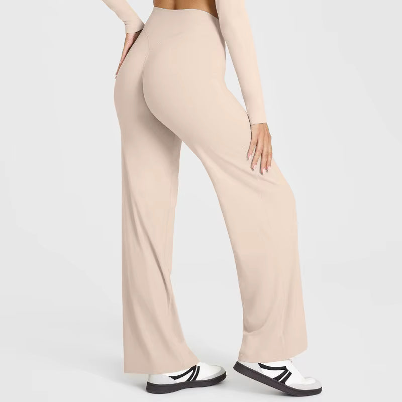 High-Waisted Flared Leggings