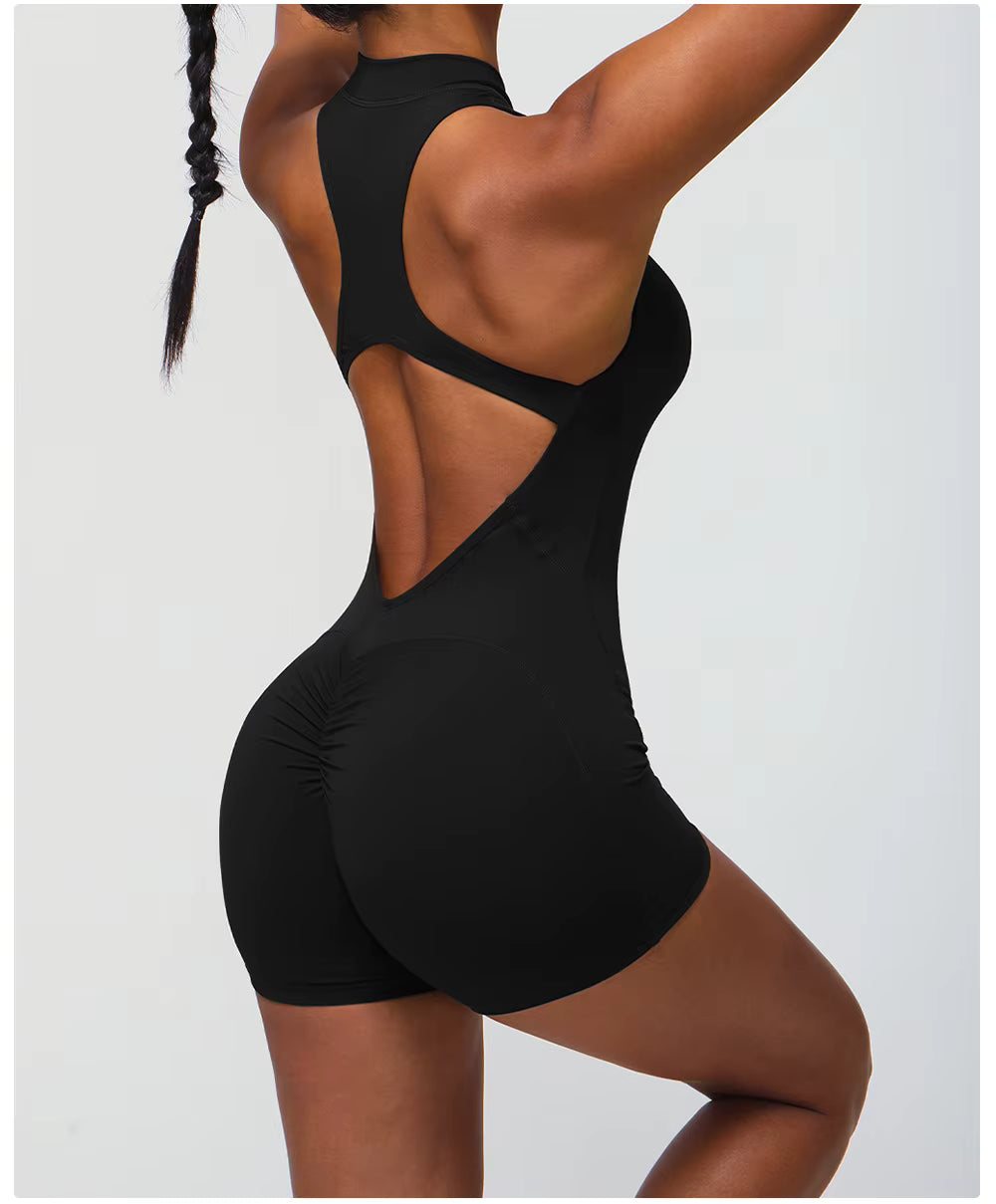 Backless Short Romper