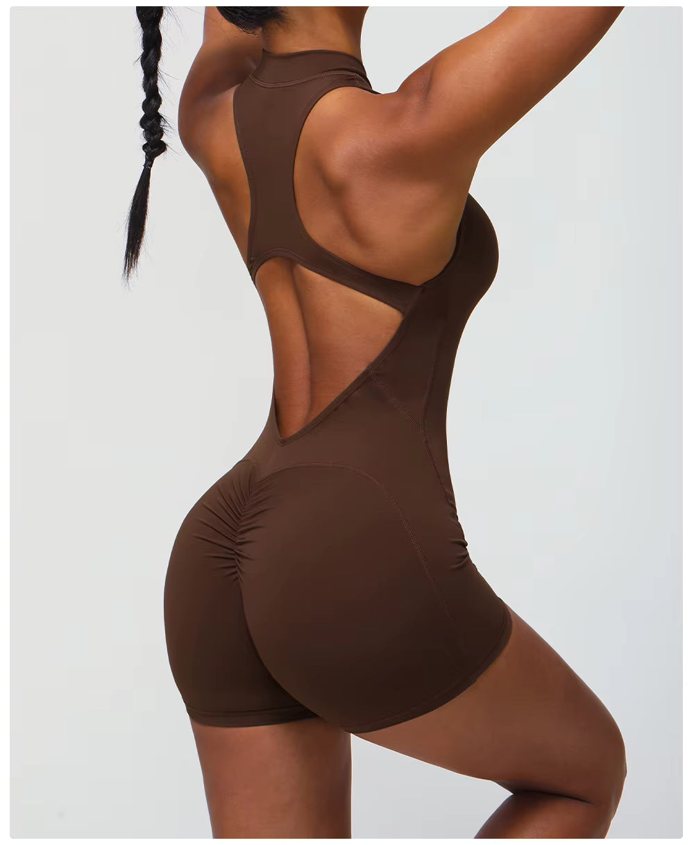 Backless Short Romper