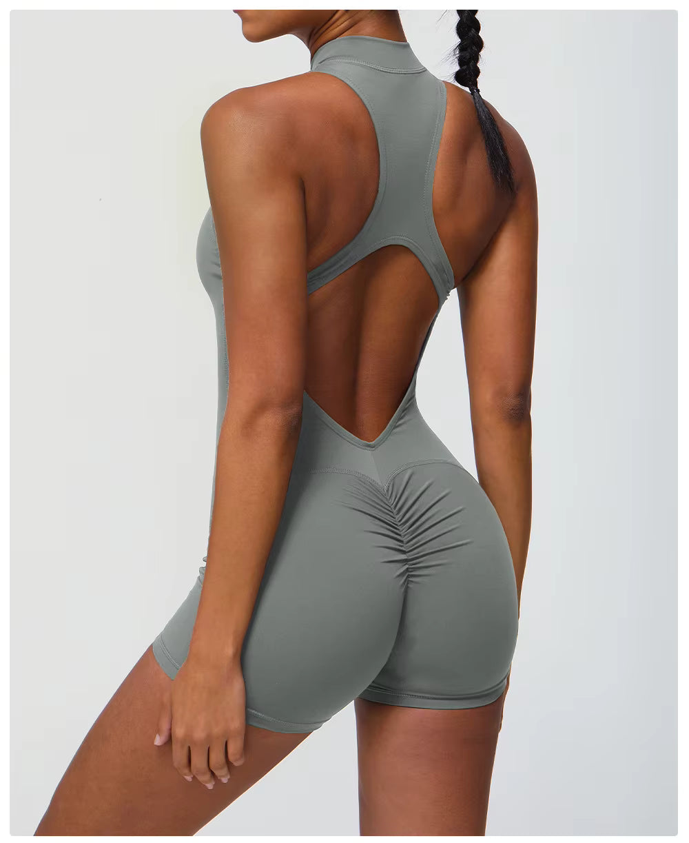 Backless Short Romper